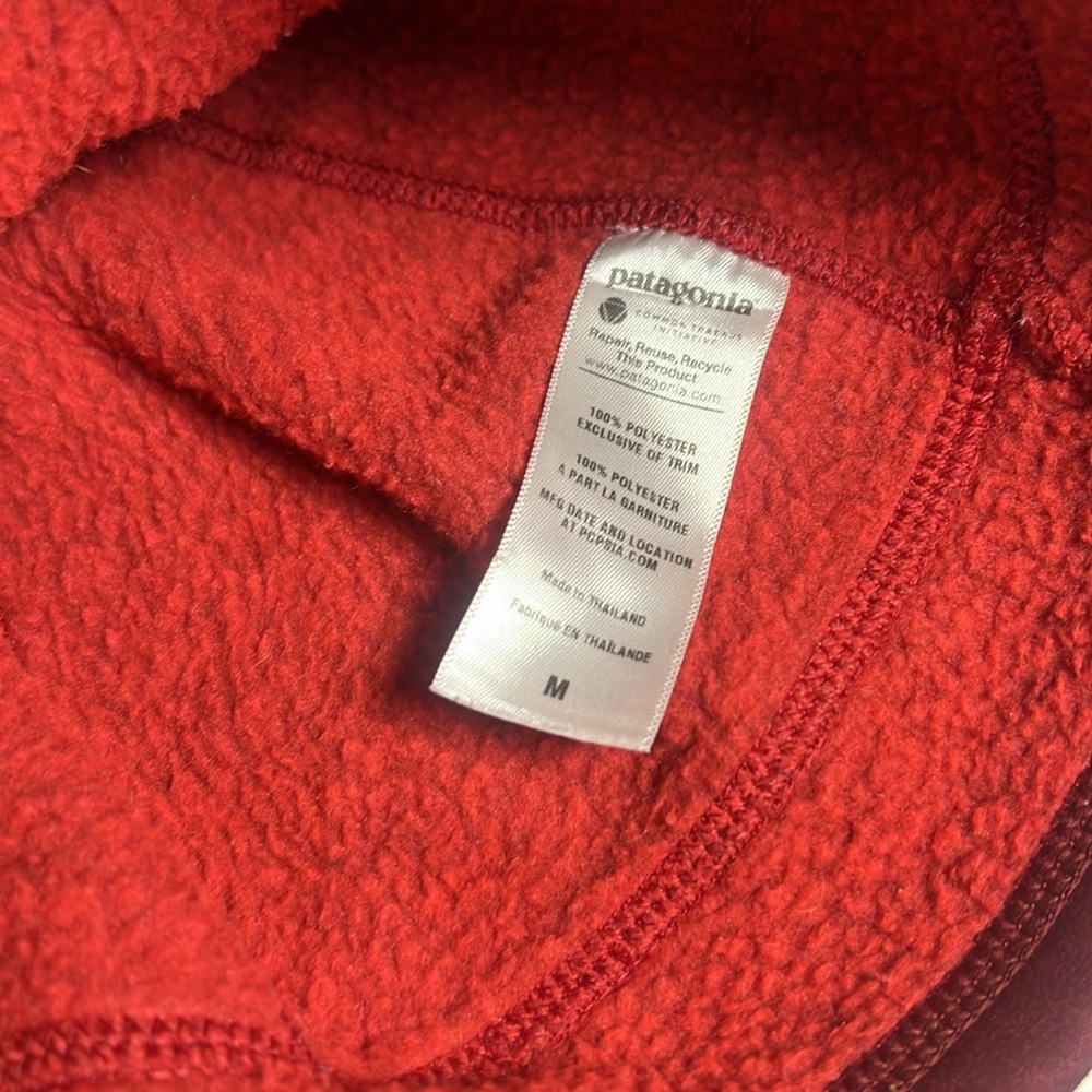 Patagonia Better Sweater Beanie Skull Cap Hat Heather Red Size M - Picture 6 of 6